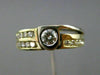 ESTATE .62CT DIAMOND 14K WHITE & YELLOW GOLD BEZEL PROMISE ENGAGEMENT RING 20726