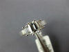 ESTATE 1.15CT DIAMOND 14KT WHITE GOLD 3 STONE BAGUETTE CLASSIC ENGAGEMENT RING