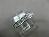 ESTATE .90CT PRINCESS & BAGUETTE DIAMOND 14KT WHITE GOLD ANNIVERSARY RING #1217