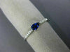 .37CT DIAMOND & AAA PEAR SHAPE SAPPHIRE 14KT WHITE GOLD 3D CLASSIC PROMISE RING
