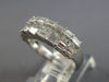WIDE 2.25CT DIAMOND 18KT WHITE GOLD 3D INVISIBLE 3 ROW WEDDING ANNIVERSARY RING
