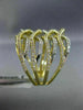 ESTATE EXTRA LARGE 1.62CT DIAMOND 14KT TWO TONE GOLD MULTI ROW CRISS CROSS RING