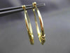 ESTATE 14K YELLOW GOLD 3D CLASSIC MILGRAIN ROMANTIC KISSING HOOP EARRINGS #24352