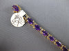 15.90CT DIAMOND & AAA AMETHYST 14KT YELLOW GOLD 3D OVAL & ROUND TENNIS BRACELET