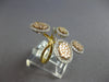 LARGE .75CT DIAMOND 14KT TRI COLOR GOLD 3D CLUSTER MULTI FLOWER CRISS CROSS RING