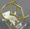 ESTATE WIDE .32CT DIAMOND 14KT YELLOW GOLD CLASSIC LOVE KNOT INFINITY FUN RING
