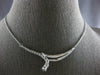LARGE 1.0CT DIAMOND 14KT WHITE GOLD JOURNEY GRADUATING JOURNEY V SHAPE NECKLACE