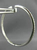 ESTATE .80CT DIAMOND 14KT WHITE GOLD 3D CLASSIC HOOP INSIDE OUT EARRINGS #19467