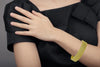 EXTRA LARGE 33.30CT FANCY YELLOW DIAMOND 18K YELLOW GOLD MULTI ROW CUFF BRACELET