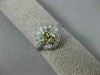 ANTIQUE 1.25CT WHITE & CHOCOLATE FANCY DIAMOND PLATINUM 3 STONE ENGAGEMENT RING