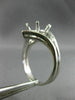 ESTATE .45CT DIAMOND 14KT WHITE GOLD V SHAPED SEMI MOUNT ENGAGEMENT RING #26219