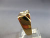 LARGE .35CT DIAMOND 14K YELLOW GOLD SOLITAIRE ROUND BEZEL SQUARE MENS RING 28153