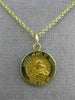 ESTATE SMALL 14KT YELLOW GOLD SACRED HEART OF MARY PRAY FOR US PENDANT #25003