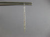 LONG .59CT DIAMOND 14KT WHITE GOLD 3D ELONGATED GRADUATING BAR HANGING EARRINGS