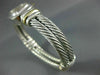 LARGE DAVID YURMAN 18K YELLOW GOLD & 925 STERLING SILVER MABE PEARL WATCH #26600