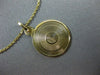 ANTIQUE 14KT YELLOW GOLD 3D HANDCRAFTED CIRCULAR CHRIST RELIGIOUS PENDANT #25001