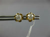 ESTATE .50CT DIAMOND 14KT YELLOW GOLD 3D CLASSIC ROUND FUN LOVE STUD EARRINGS