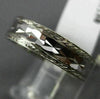 ESTATE 14KT WHITE GOLD FILIGREE MILGRAIN HAMMERED WEDDING ANNIVERSARY RING #1054