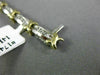 ESTATE WIDE 1.26CT DIAMOND 14K 2 TONE GOLD X LOVE CHANNEL TENNIS BRACELET #17423