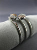 ESTATE WIDE .40CT WHITE & PINK DIAMOND 18KT WHITE & ROSE GOLD 4 LEAF FLOWER RING