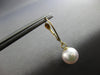 ESTATE AAA SOUTH SEA PEARL 14K YELLOW GOLD 3D CLASSIC LEVERBACK HANGING EARRINGS