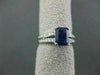 ESTATE 2.09CT DIAMOND & AAA SAPPHIRE 14KT WHITE GOLD ENGAGEMENT RING #19570
