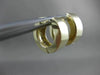ESTATE 1CT DIAMOND 2 ROW 14K YELLOW GOLD HUGGIE EARRINGS ASTONISHING LOOK! #5319