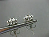 ANTIQUE .14CT DIAMOND 14KT WHITE GOLD SOLITAIRE FLOWER EARRINGS BEAUTIFUL! #4210