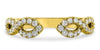 ESTATE .35CT DIAMOND 14KT YELLOW GOLD 3D CLASSIC INFINITY TENSION LOVE RING