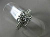 ESTATE WIDE .59CT DIAMOND 14KT WHITE GOLD 3D 2 STONE INFINITY FILIGREE LOVE RING