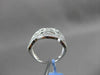 ESTATE WIDE 1.0CT DIAMOND 14KT WHITE GOLD ETOILE WAVE FUN COCKTAIL RING F/G VS
