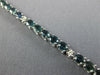 8.06CT DIAMOND & AAA SAPPHIRE 18KT WHITE GOLD 3D OVAL & ROUND TENNIS BRACELET