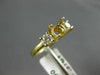 ESTATE .37CT DIAMOND 14KT YELLOW GOLD 3 STONE SEMI MOUNT ENGAGEMENT RING #22422
