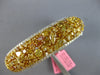 LARGE 17.85CT WHITE & MULTI COLOR DIAMOND 18KT WHITE GOLD CUFF BANGLE BRACELET