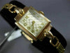 ANTIQUE ZARJA 14KT ROSE GOLD 3D CLASSIC SQUARE LINK WATCH #2023