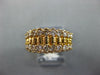 ESTATE WIDE 1.20CT DIAMOND 14K YELLOW GOLD 3D CLASSIC MULTI BAR ANNIVERSARY RING