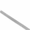 EXTRA LARGE 16.07CT DIAMOND 18K WHITE GOLD 3D MULTI ROW ETERNITY TENNIS BRACELET