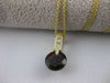 ANTIQUE 2.12CTW DIAMOND GARNET 14K YELLOW GOLD ART DECO PENDANT + CHAIN ##843