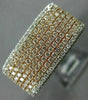 ESTATE LARGE 2.52CT DIAMOND 14KT WHITE & ROSE GOLD 3D FILIGREE ANNIVERSARY RING