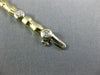 ESTATE 1.10CT DIAMOND 14KT WHITE & YELLOW GOLD 3D ETOILE BAMBOO BRACELET #22385