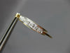 ESTATE .24CT DIAMOND 14K 2 TONE GOLD 3D TRIPLE HOOP OVAL HANGING EARRINGS #27157