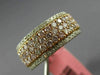 ESTATE WIDE 1.37CT WHITE & PINK DIAMOND 18KT WHITE & ROSE GOLD ANNIVERSARY RING