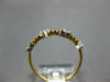 ESTATE .16CT DIAMOND 14KT YELLOW GOLD 3D TRIANGULAR CLASSIC BEADED FUN LOVE RING