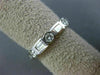 1.24CT ROUND & BAGUETTE DIAMOND 14KT WHITE GOLD ETERNITY ANNIVERSARY RING #1355