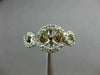 LARGE .75CT DIAMOND 14K WHITE & ROSE GOLD 3D FILIGREE SEMI MOUNT ENGAGEMENT RING