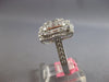 LARGE 1.88CT DIAMOND 18KT WHITE GOLD 3D ROUND & BAGUETTE FLOWER SQUARE FUN RING
