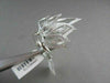 ANTIQUE WIDE FILIGREE FLAME SHAPE 3D 1.25CT DIAMOND 18KT WHITE GOLD RING