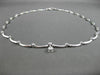 ESTATE WIDE 1.45CT SOLITAIRE DIAMOND BY THE YARD 14KT WHITE GOLD NECKLACE #5998