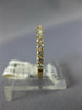 ESTATE .39CT DIAMOND 18KT YELLOW GOLD 3D ROUND 2mm CLASSIC ANNIVERSARY RING