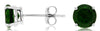 ESTATE 2.0CT AAA RUSSALITE 14KT WHITE GOLD ROUND CLASSIC 4 PRONG STUD EARRINGS